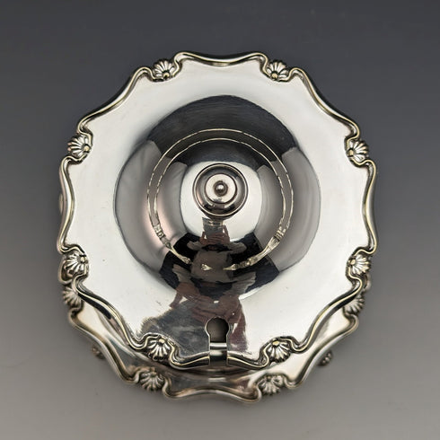 1910 British Antique Silver Plated Jam Barrel Atkin Brothers