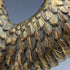 Vintage Gold Plated Eagle Figurine Wooden Base