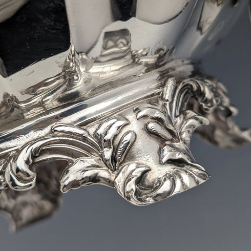 1847 年英國古董純銀瓜形茶壺 696 克 Charles&George