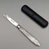 1893 British Antique White Pearl Handle Sterling Silver Blade Penknife in Case Arthur Worral Staniforth