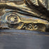 Vintage Gold Plated Eagle Figurine Wooden Base