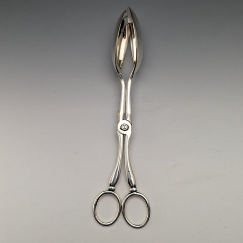 英国アンティーク シルバープレート製 サラダトング