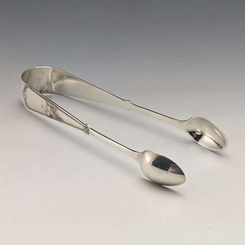 英國古董鍍銀糖鉗 Daniel & Arter