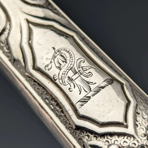 1830 British Antique Sterling Silver Handle Set of 3 Forks John Rodgers & Sons