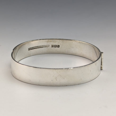 1975 年英國復古純銀雕刻手鍊 26 克 Bracelon Ltd