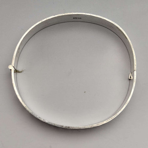 1975 British Vintage Sterling Silver Engraved Bracelet 26g Bracelon Ltd