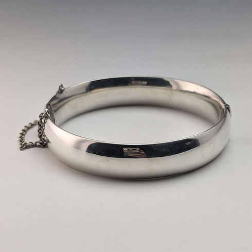USA Vintage Sterling Silver Flower Engraving Bracelet 20g Wyanco Ronald J Harrisburg