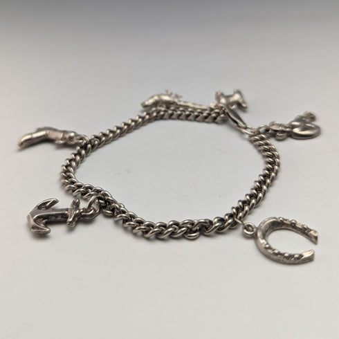 英國復古純銀魅力手鍊 23 克