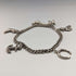British vintage sterling silver charm bracelet 23g