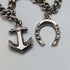 British vintage sterling silver charm bracelet 23g