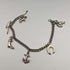 British vintage sterling silver charm bracelet 23g
