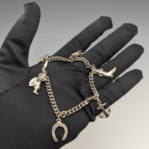 英國復古純銀魅力手鍊 23 克