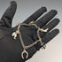 British vintage sterling silver charm bracelet 23g