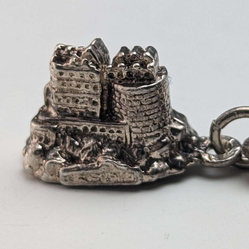 British vintage sterling silver charm bracelet 19g