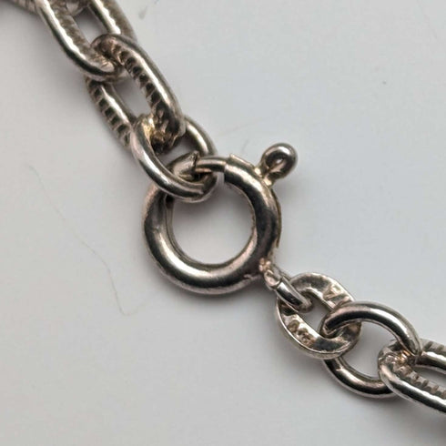 British vintage sterling silver charm bracelet 19g