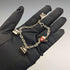 British vintage sterling silver charm bracelet 19g