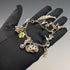 British vintage sterling silver charm bracelet 35g