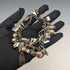 British vintage sterling silver charm bracelet 79g