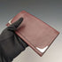 1933 British Vintage Sterling Silver Decoration Leather Wallet Long Wallet B&T