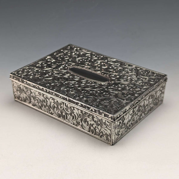 British Vintage Silver Plated Jewelry Box Accessory Viners