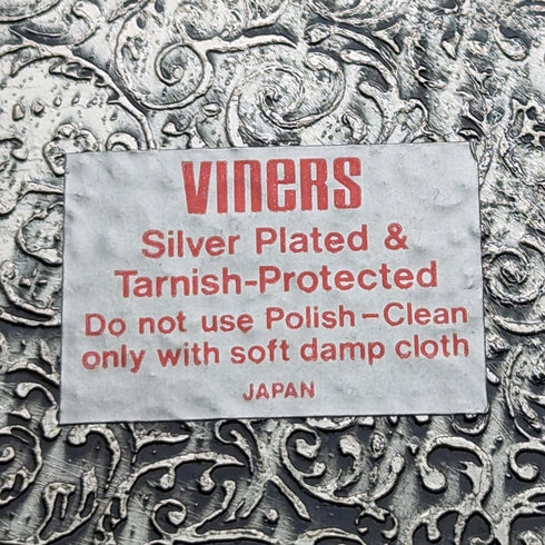 British Vintage Silver Plated Jewelry Box Accessory Viners