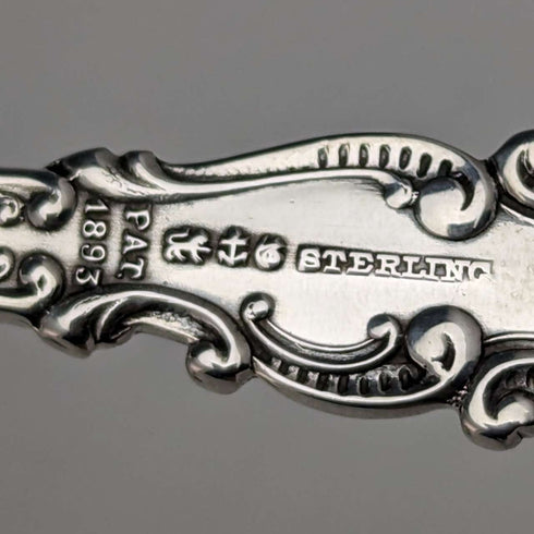 Circa 1905 US Antique Sterling Silver Tea Spoon Set of 6 150g GORHAM