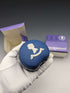 1977 Wedgwood Queen Elizabeth Jubilee Candy Box Pair Royal Blue