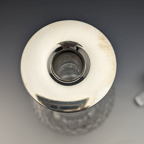 1964 英國復古純銀裝飾玻璃醒酒器 Preece & Willicombe