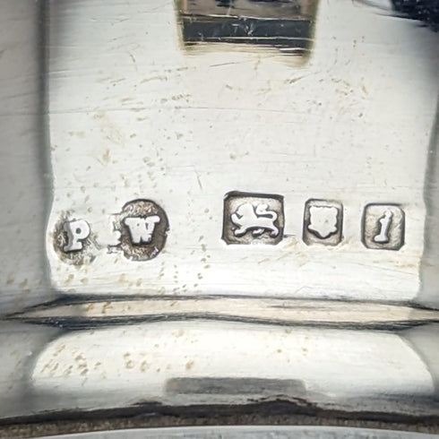 1964 英國復古純銀裝飾玻璃醒酒器 Preece & Willicombe