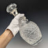 1964 British Vintage Sterling Silver Decorated Glass Decanter Preece & Willicombe