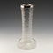 1901 British Antique Sterling Silver Decorated Etched Glass Vase Johnson Durban