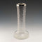 1901 British Antique Sterling Silver Decorated Etched Glass Vase Johnson Durban