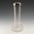 1901 British Antique Sterling Silver Decorated Etched Glass Vase Johnson Durban