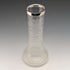 1901 British Antique Sterling Silver Decorated Etched Glass Vase Johnson Durban