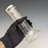 1901 British Antique Sterling Silver Decorated Etched Glass Vase Johnson Durban