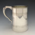 British Antique Silver Plated Glass Bottom Mug