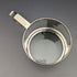 British Antique Silver Plated Glass Bottom Mug