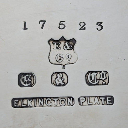 Circa 1910 British Antique Silver Plated Biscuit Barrel Elkington