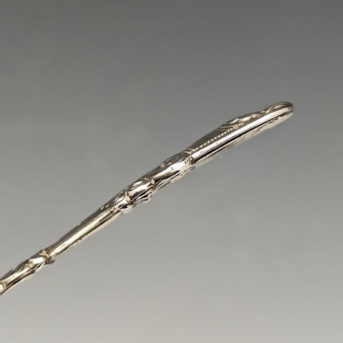 1821年 英国アンティーク 純銀製ティーキャディースプーン John Bettridge