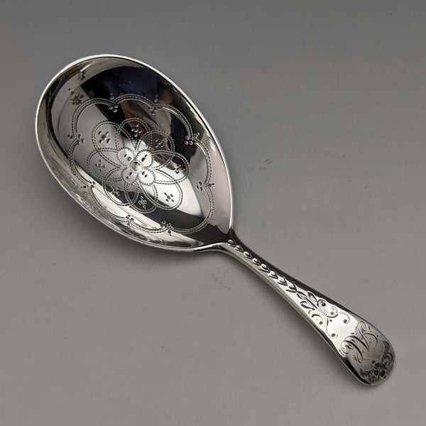 1872年 英国アンティーク 純銀製ティーキャディースプーン GEORGE WILLIAM ADAMS