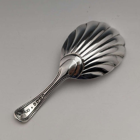 1874年 英国アンティーク 純銀製ティーキャディースプーン GEORGE WILLIAM ADAMS