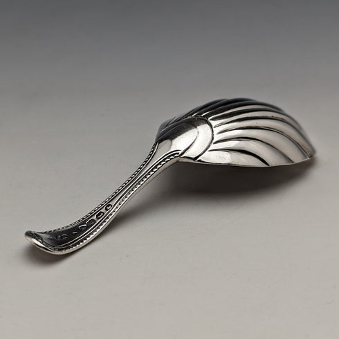 1874 年英國古董純銀茶盒湯匙喬治威廉亞當斯