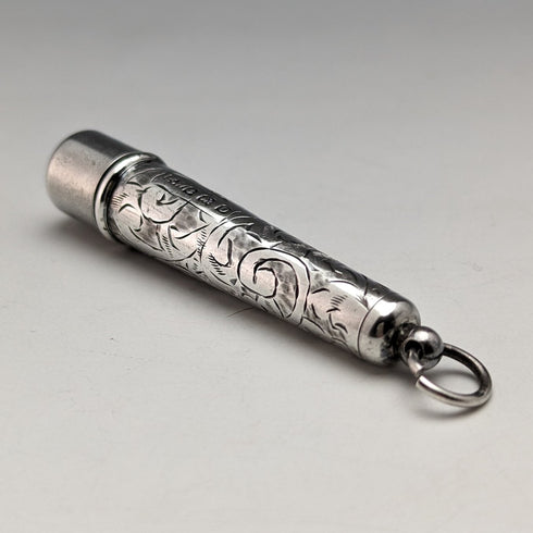 1913 British Antique Sterling Silver Needle Case FRANCIS WEBB