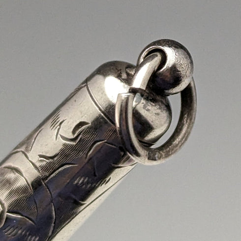 1913 British Antique Sterling Silver Needle Case FRANCIS WEBB