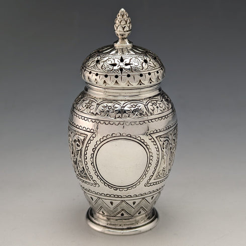 1871 年英國復古純銀胡椒調味調味品 58 克 Walter & John Barnard