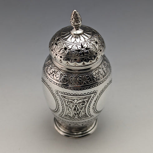 1871 年英國復古純銀胡椒調味調味品 58 克 Walter & John Barnard