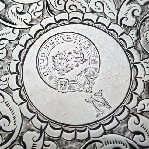 1898 British Antique Sterling Silver Cigarette Case 96g George Unite