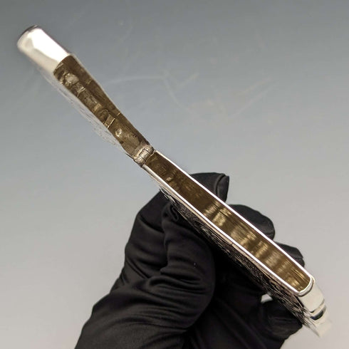 1872年 英国アンティーク 純銀製カードケース 54g FREDERICK MARSON