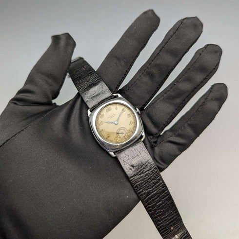 1920 年英國古董 JW Benson 手錶墊盒狀況良好