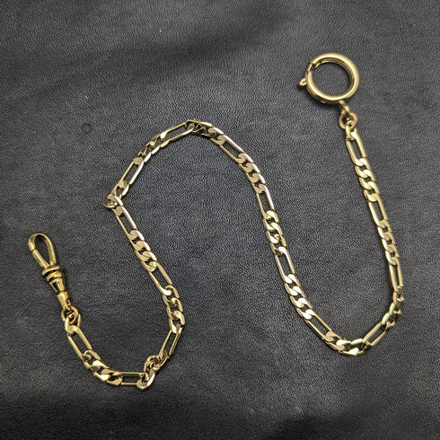 K24 鍍金拉環型 Albert 鏈條花式鏈節